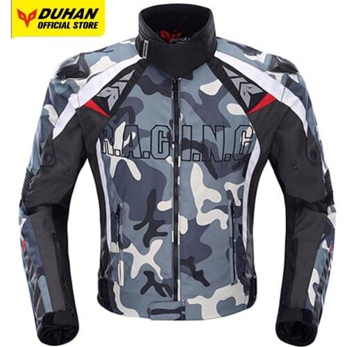 DUHAN Motorcycle Jacket Men Waterproof Moto Cycling Jacket Motocross Body Protective Gear Detachable Warm Liner Cycling Jacket