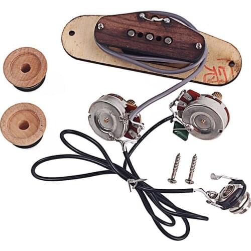 Maple Alnico V Cooper 4.5Kohm Pickup Line Circuit Bobbins for Cigar Box Guitar Music Instrument Accessories