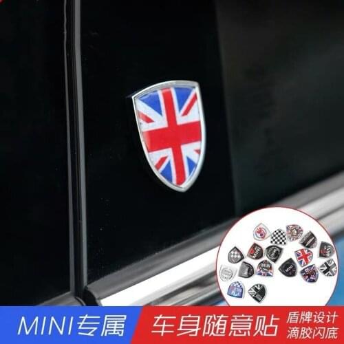 Car Metal Emblem Badge Sticker Decals Decorative For Mini Cooper JCW One Countryman Clubman F55 R60 F60 Car Styling Accessories