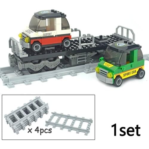 City trains Model building kits Compatible All Brands brand rails 021 3D blocks building toys hobbies for children