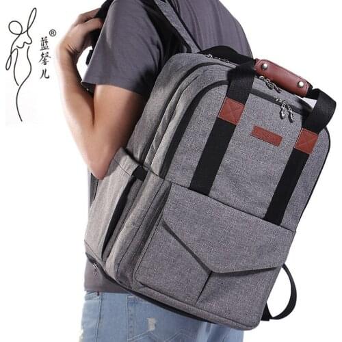 2019 New Baby Stroller Bag Multifunction Diaper Bags Big Capacity Mother Maternity Backpack Solid Nappy Changing Bags For Father