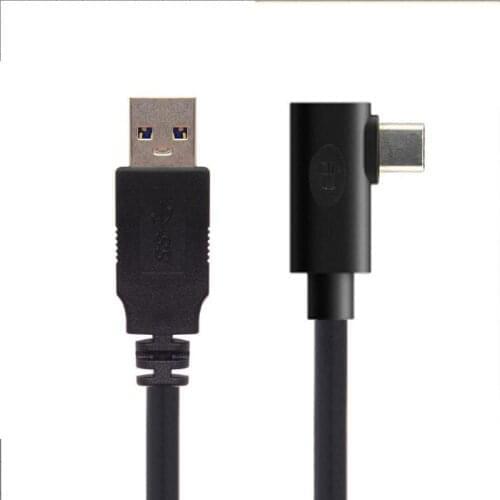 Suitable for Oculus Link USB-C Steam VR Quest / 2 Type-C 3.1 data cable, 90 degree bend 3m / 5m