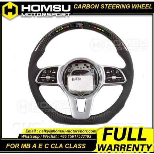 Real Carbon Fiber Steering Wheel Compatible with mercedes benz C Class GL350 ML350 model
