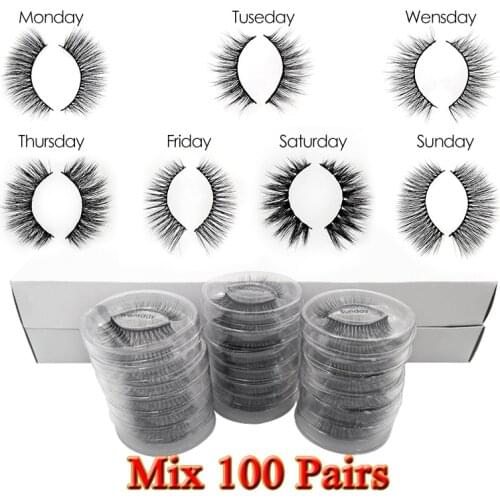 SHIDISHANGPIN 3d mink lashes wholesale 20/30/40/50/100 pairs natural false eyelashes wispy dramatic bulk mink maquiagem cilios