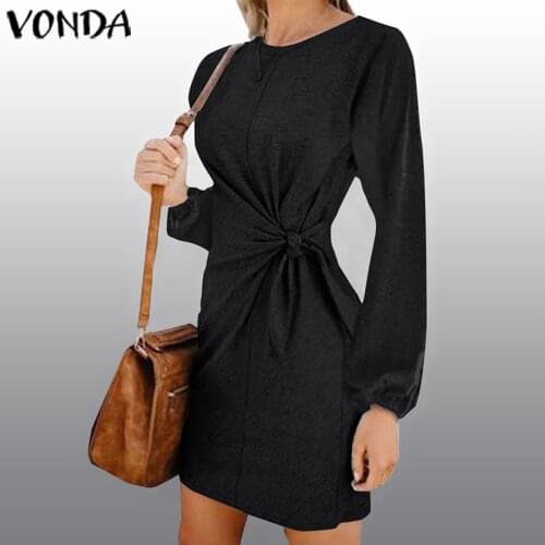 Loose Dress Women Casual Belt Long Sleeve Dress 2020 Spring Summer Beach Vestido Office Ladies Sundress Femininas Plus Size