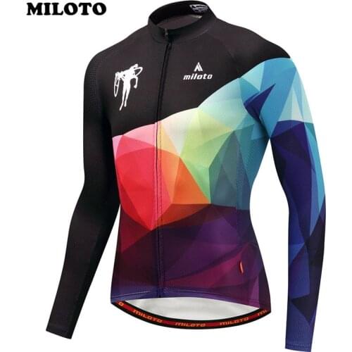 Miloto Bike Team pro Cycling Jersey Long Sleeve Men Ropa Ciclismo mtb Bicycle Jersey Autumn Cycling Clothing Maillot Ciclismo
