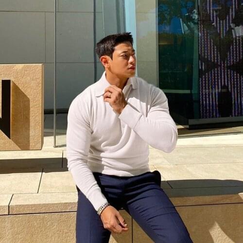 High Quality New Mens Polo Shirt Long Sleeve Man Polo Shirts Men Fashion Casual Slim Fit Polos Men Jerseys Plus Size