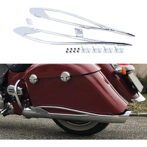 Motorcycle Pinnacle Saddlebag Protector Trim Guard Rails For Indian Roadmaster Chieftain Dark Horse Springfield Chieftain Elite