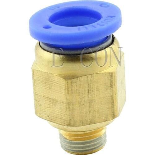 1PCS Male Connector 10mm Tube 1/8 BSPT Threaded Pneumatic Quick Release Air Fitting