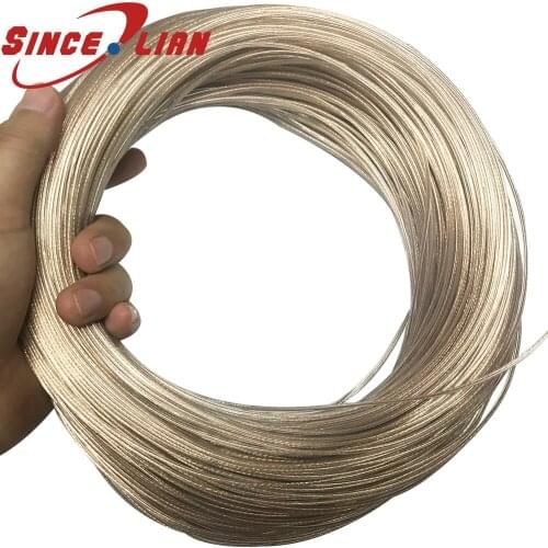 100m/lot 2core 26AWG 0.15 Sqaure UL2468 Extension Cable use for LED OD 2.6mm Strip Tape String Connect Electric Wire Gold Silver