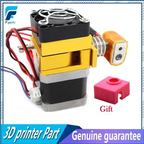 2 x New MK9 Extruder 12v 0.4mm Nozzle 100K Thermistor For 3D Printer Prusa I3 1.75mm Filament With MK9 Sock As Gift