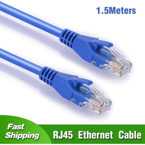 3pcs/Pack High Quality 1.5Meters Ethernet network cable RJ45 to RJ45 LAN cable blue color