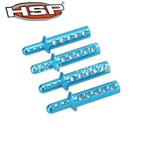 4pcs/lot HSP 108037 08007 188037 Aluminum Body Post Upgrade Parts For 1/10th RC 4WD Car Off Road Monster Truck Red Cat Himoto