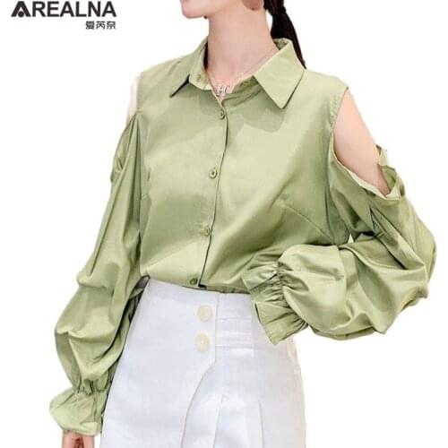 Блузки с открытыми плечами AREALNA China At AliExpress