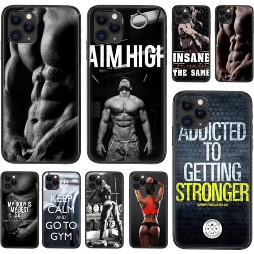 For Xiaomi Mi11 Mi 11 Pro Ultra Lite 10T 10S Mi9 Poco X3 NFC F3 Bodybuilding Gym Fitness Workout Free Shipping Black Shell