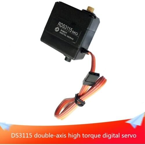 DS3115 High Torque Digital Servo/Double-axis Metal Steering Gear 15KG DIY Robot Manipulator/Metal Arm Special Steering Gear
