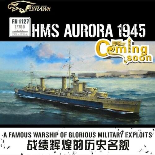 Flyhawk FH1127 1/700 HMS Light Cruiser Aurora 1945 - Scale Model Kit