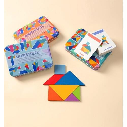 Montessori Toys for Children Enlightenment Cognitive Early Learn Card Excite Learning Education Card Wood Puzzle Baby Math Toy