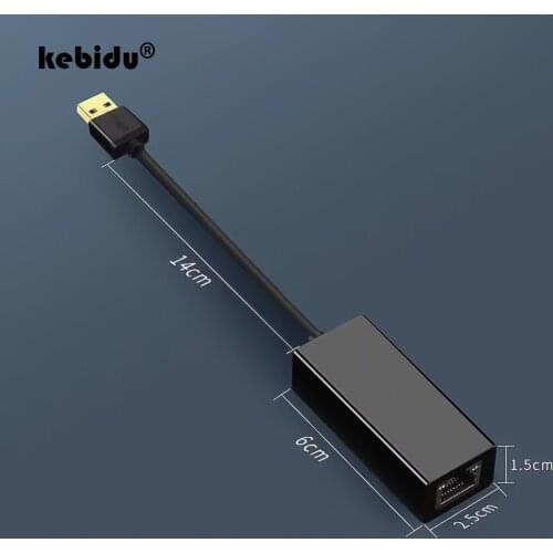 Kebidu RTL8153 Wired USB 3.0 To Gigabit Ethernet RJ45 LAN (10/100/1000) Mbps Network Adapter Ethernet Network Card For PC