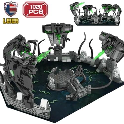 Leier Martial Arts World Series Creative Building Blocks Moc Wuxia Fiction Snakes Array Bricks Peculiar Toys for Boys