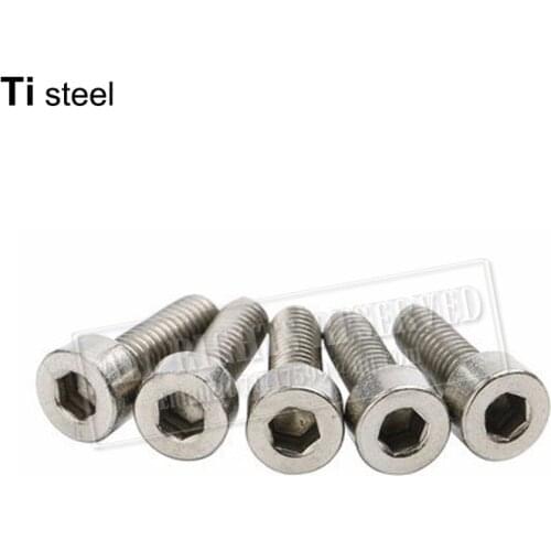 M10 bolt 20mm titanium hexagon boltti bolts titanium steel screw rod hexagon flange bolts