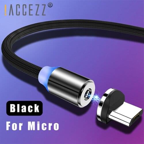!ACCEZZ Nylon Micro USB Magnetic Charging Cable For Samsung Galaxy S7 S6 Huawei Xiaomi Sony Android Phone Magnet Charge Cable 2M