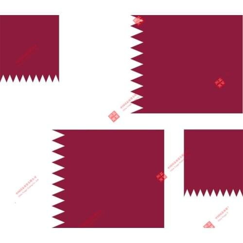 Set of Creative 4x Sticker Vinyl Car Bumper Decal Outdoor Car Moto World Flag Qatar Racing Helme Tlaptop Stickers