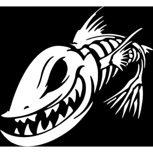 Fish Skeleton Skull Fishing Monster Auto Stickers 3D Car Styling Decal Motorcycle Sticker On Car