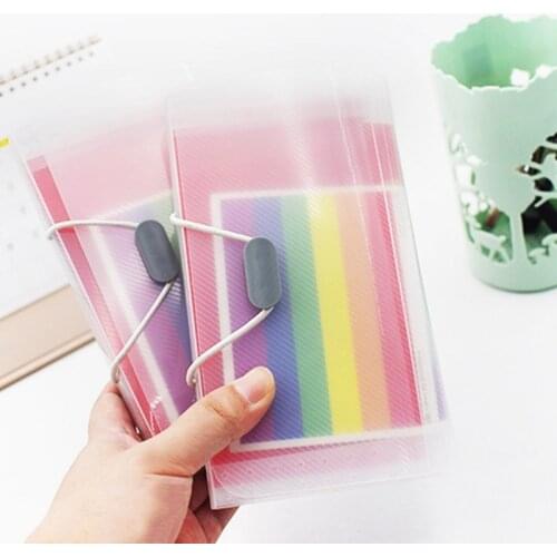 13 Pockets Organ Protable A6 Rainbow Expanding File Folder Office Organizer Document Holder Bag Bills Storage Box 1PC