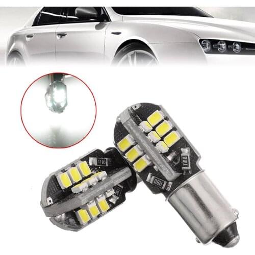 Lowest Prices 2pcs BA9S 233 T4W 24 LED Bulb Waterproof Car Side Light Fog Lamp Bulbs with Decoding DC 12V Super White