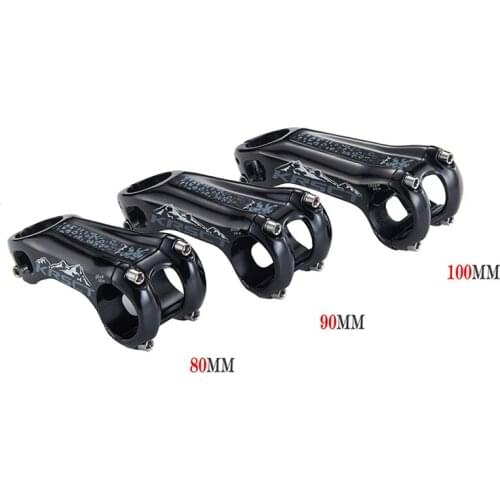 Bicycle Stem New CNC Handlebar Stem Road Mountain bike MTB Stem -20Degree 28.6*31.8mm 80/90/100 mm Bicycle Handlebar Parts