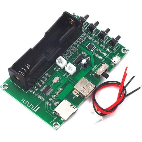 XH-A150 PAM8403 Bluetooth Amplifier audio Board 5W*2 Lithium Battery Singing Machine USB TF-Card Dual Channel Mini Speaker DIY