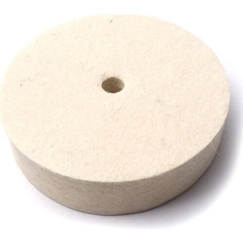 1Pcs 100mm Fine Wool Fabric Disc Polishing Buffing Wheels Pads for Wood Jade Fine Grinding Tool