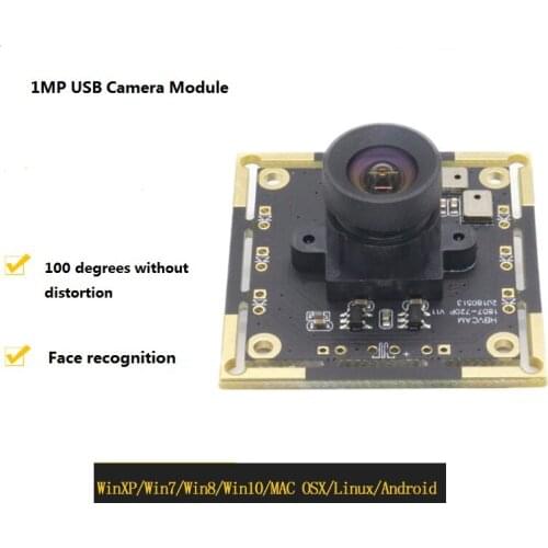 1MP USB Camera Module Free Drive 720P HD Face Recognition QR Code Scanning OV9732 Camera Module