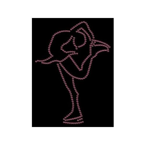 2pc/lot Ice Skate Figure Skating Hot Fix Iron on Rhinestone Transfer Applique Motif iron on rhinestone motifs rhinestones