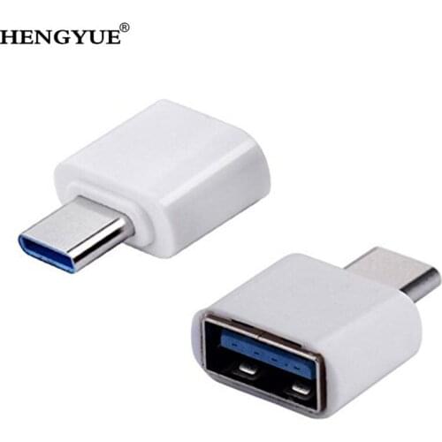 200pcs/lot Type-C OTG USB 3.1 To USB2.0 Type-A Adapter Connector For Phone High Speed Certified Cell Phone Accessories