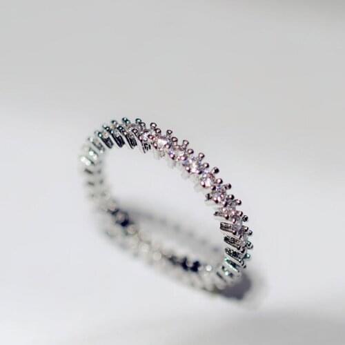 2019 Clear Zircon Ring Women Trendy Cute Lovely Cocktail Ring for Female Wedding Gift Fashion Jewelry