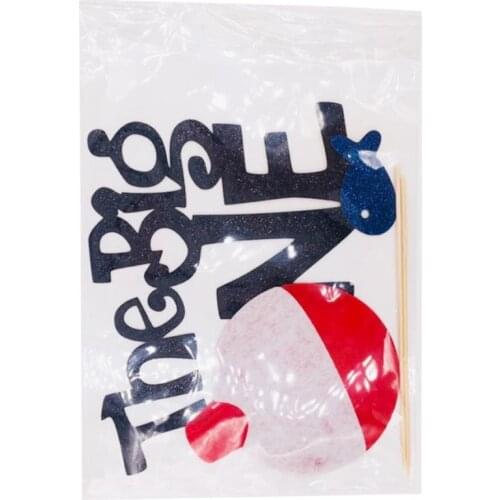 6PCS Paper Cake Topper Picks For Photo Prop Birthday Christmas Party Favor