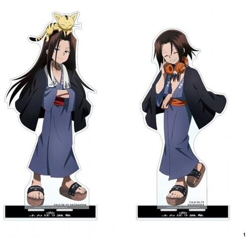 Anime SHAMAN KING Yoh Asakura Kurobeta Miko Cartoon Acrylic Stand Figure Display Model Plate Cosplay Desk Decor Birthday Gift