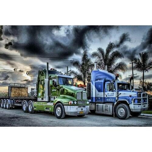 ARMYQZ Diamond Embroidery Cool Truck DIY Diamond Painting Full Square Round Diamond Mosaic Pictures Of Rhinestones Home Decor