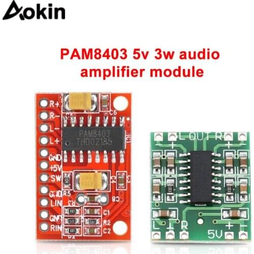 PAM8403 5v 3w audio amplifier module class D Digital audio amplifier board module 2 channel DC 5V Mini Class-D Digital Amplifier