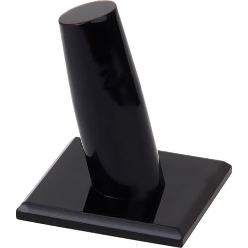 Black Single Ring Finger Jewelry Display Stand Holder Organizer Showcase Plastic Jewelry Rack