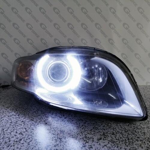 For Audi A4 S4 RS4 B7 2004 2005 2006 2007 2008 2009 Excellent Ultra bright COB led angel eyes halo ring Day Light