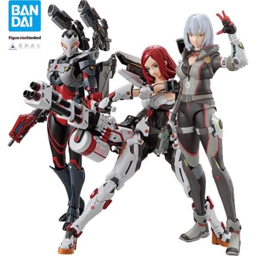 Original Bandai Figure-rise Standard Ace Force IKAWA SAKURA SPARK & BUTTERFLY PVC Action Figures Collection Model Toy Gift