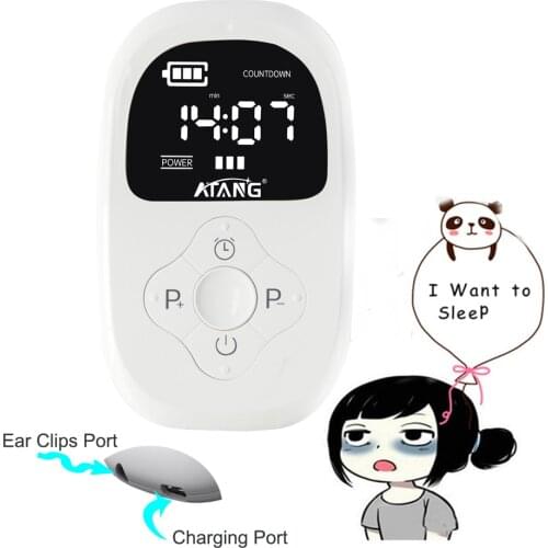 ATANG 2019 New Cranial Electrotherapy Stimulator CES Therapy Sleep Device for Anxiety Insomnia No resistance Physical Therapy