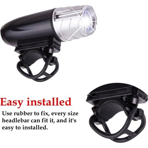 500LM Bike USB Rechargeable Flashlight Brightness LED Waterproof MTB Bicycle Front Headlight Outdoor Night Cycling Safety