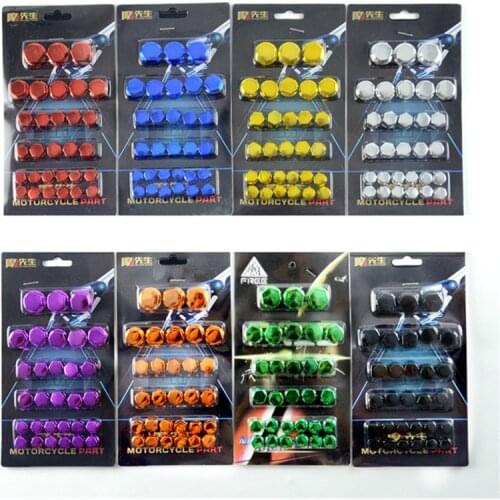 Pit bike nuts motorbike engine frame decal scooter screw cap cover for honda yamaha KTM moto bolt decal motorcycle accessories