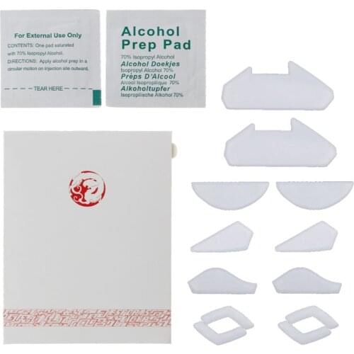 2 Sets/pack Tiger Gaming Mouse Feet Mouse Skate For Logitech G402 Gaming Mouse White Mouse Glides Curve Edge