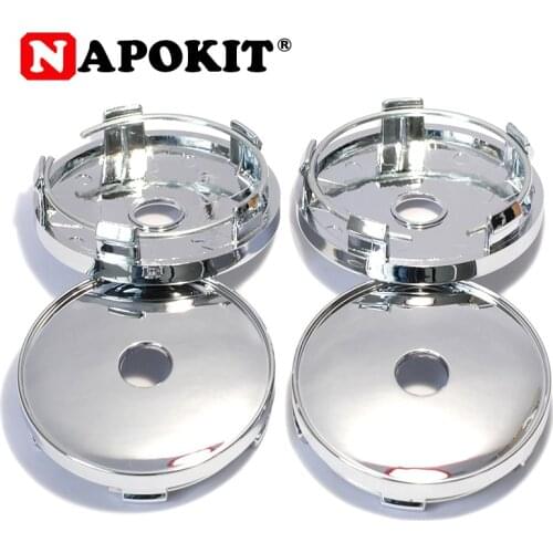 4pcs Car 60mm ABS Plastic Car Wheel Centre Center Hub Cap Auto Hubcap Emblem Badge Car Rim Dust Cover Fit 56mm / 56.5mm Car Logo