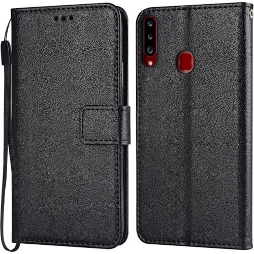 Flip Leather Case for Samsung Galaxy A20s A207 A207F SM-A207 6.5'' Vintage Wallet Phone Case for Galaxy A20s A20S Funda Cover